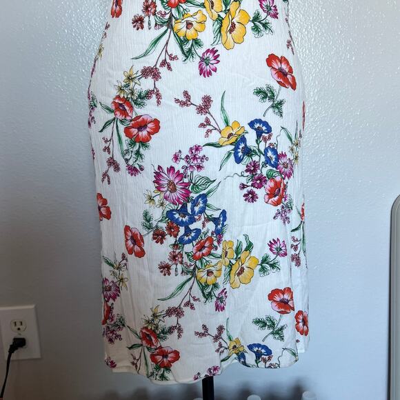 Express Floral Dress Spaghetti Strap Mini Size Small Crepe Material - Picture 3 of 8